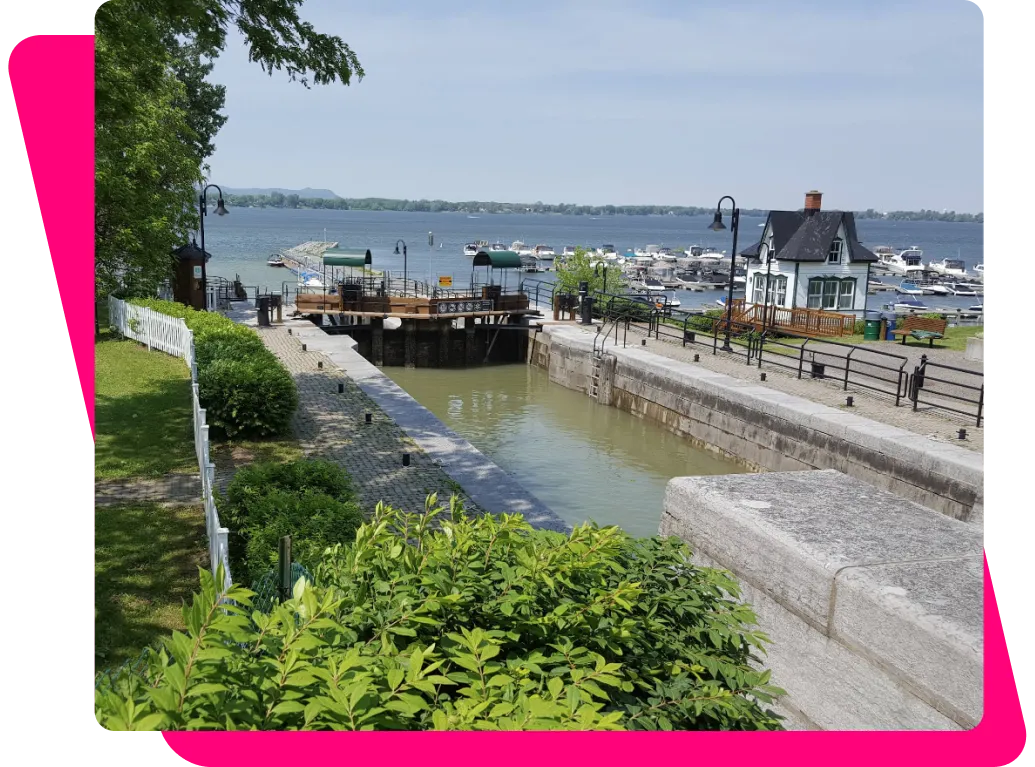 The Chambly Canal and its basin